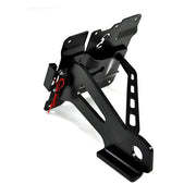Zieger Side Mount License Plate Bracket Kit. Black – 2005–2017 Dyna (Incl. FLD Switchback)
