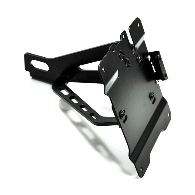 Zieger Side Mount License Plate Bracket Kit. Black – 1990–2003 XL Sportster