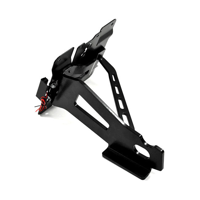 Zieger Side Mount License Plate Bracket Kit. Black – 2004–2022 XL Sportster