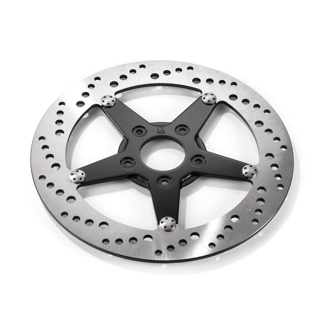 Kustom Tech K-Tech Front Left Brake Rotor 11.5" Stainless, Black Center – Upto 1999 Models