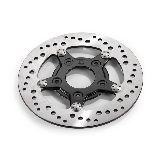 Kustom Tech K-Tech Drilled Brake Rotor Stainless Steel 8.5" – 2000–2014 Softail; 2000–2005 Dyna…