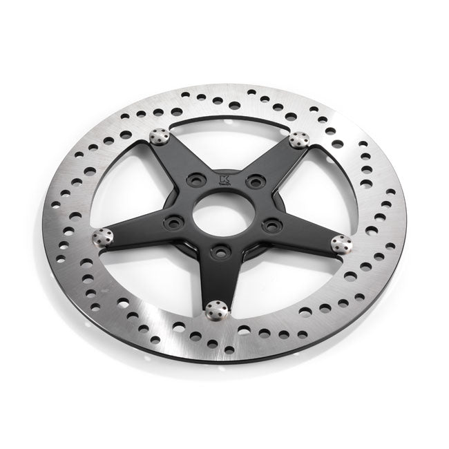 Kustom Tech K-Tech, Drilled Brake Rotor Stainless Steel 11.5" – 2000–2025 Softail; 2000–2017 Dyna…