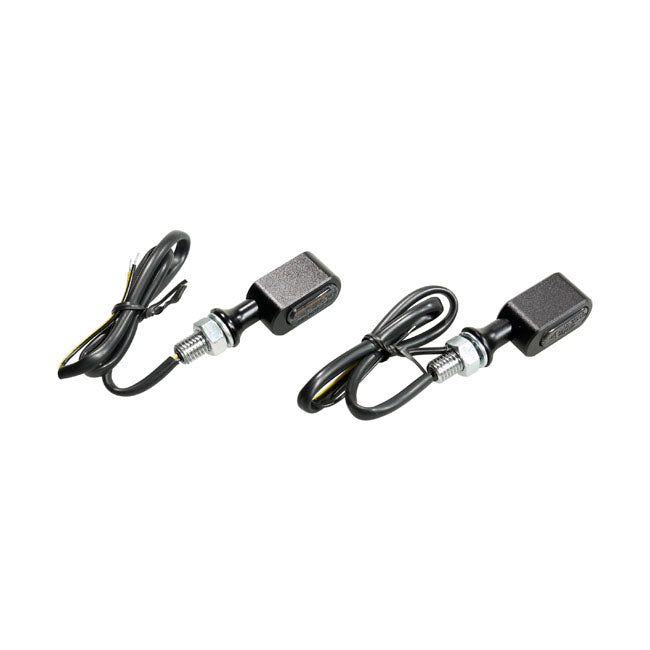 MCS Fastline, LED 3-1 Taillight/Turn Signals. Black/Smoke Lens – Universal