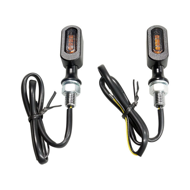 MCS Fastline, LED 3-1 Taillight/Turn Signals. Black/Smoke Lens – Universal