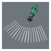 Wera Kraftform 1/4" Bit Holding Turbo Bit Driver Handle – 1/4" Hexagon Bits