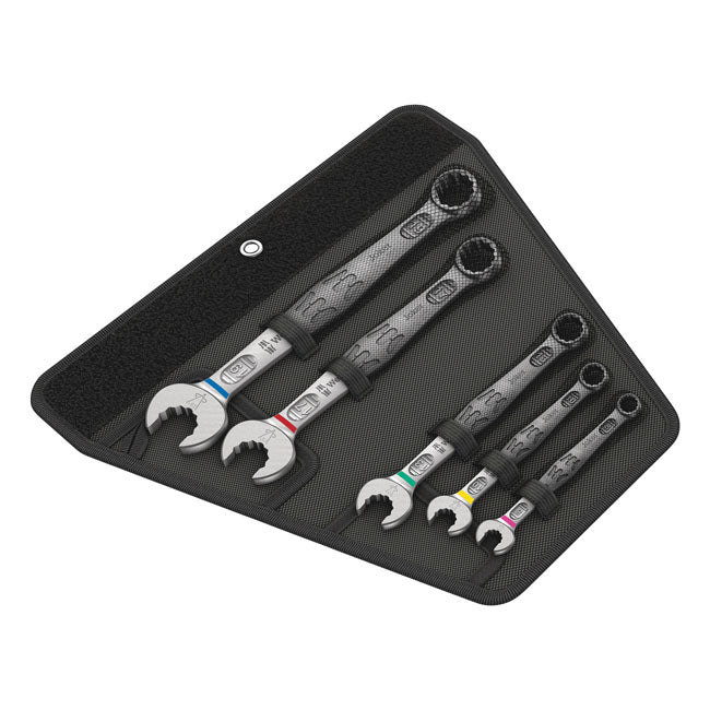 Wera Wrench Open/Box End Set 5-Pc Joker 6003 Series Metric – Hexagon Screw Heads and Nuts