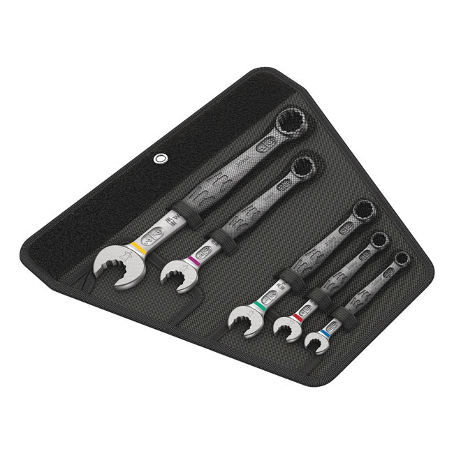 Wera Wrench Open/Box End Set 5-Pc Joker 6003 Series -US Size – Hexagon Screw Heads and Nuts