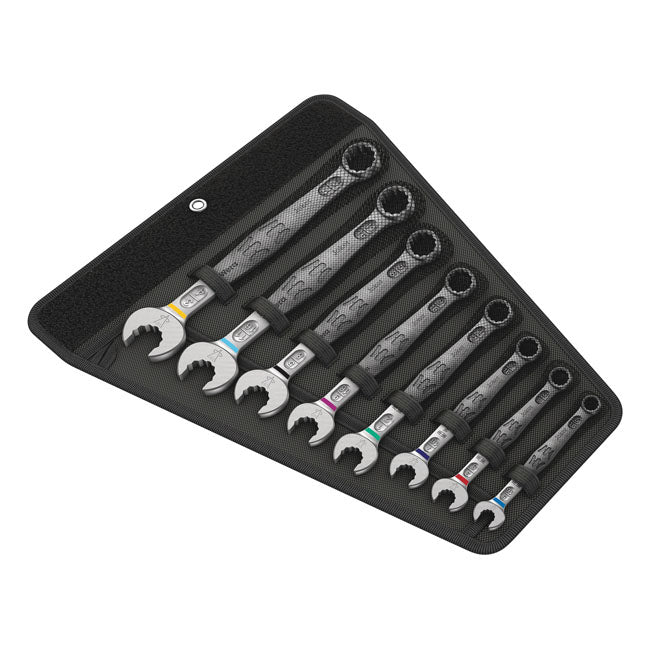 Wera Wrench Open/Box End Set 8-Pc Joker 6003 Series -US Size – Hexagon Screw Heads and Nuts