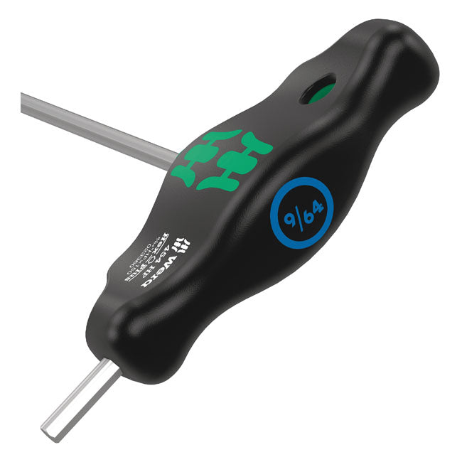 Wera HF T-handle Hexdriver Series 454 Size 9/64" – Hex Socket Head (Allen Head)