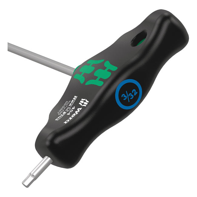 Wera Imperial T-handle Hexdriver Series 454 Size 3/32" – Hex Socket Head (Allen Head)