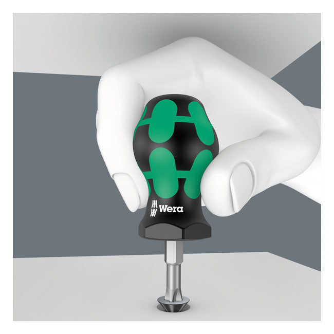 Wera Stubby Screwdriver Series 355 PZ1 for Pozidriv Screws