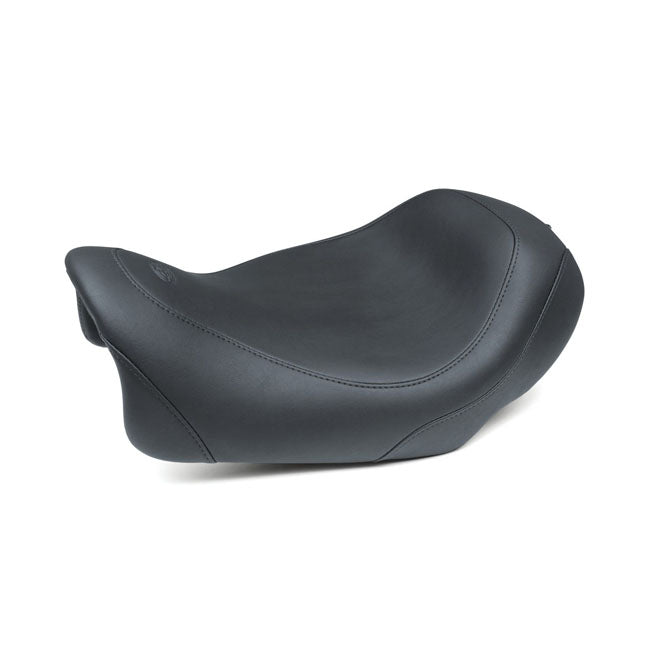 Mustang Wide Tripper Solo Seat. Black – 2014–2017 Dyna Fat Bob