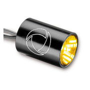 Kellermann Atto® Integral Turn Signal. Black, Clear Lens