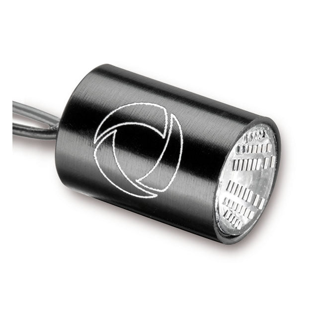 Kellermann Atto® Integral Turn Signal. Black, Clear Lens