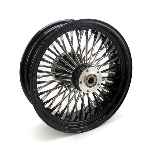 MCS Radial 48 Fat Spoke Rear Wheel 5.50 X 16 Black – 2008–2025 FLT/Touring in Custom…