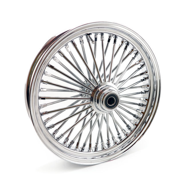 MCS Radial 48 Fat Spoke Front Wheel 3.50 X 18 SF Chrome – 2004–2005 FXDWG