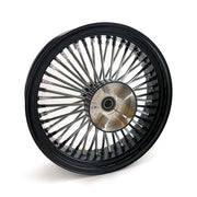 MCS Radial 48 Fat Spoke Rear Wheel 5.50 X 18 Black – 2008–2025 FLT/Touring in Custom…