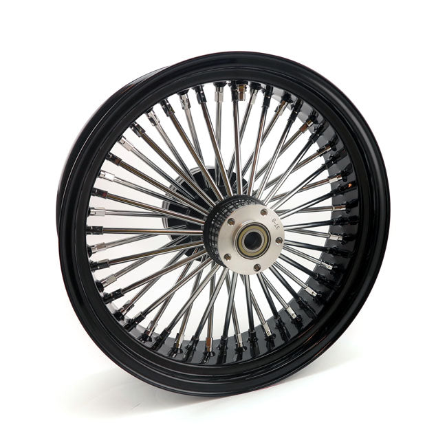 MCS Radial 48 Fat Spoke Rear Wheel 5.50 X 18 Black – 2008–2025 FLT/Touring in Custom…