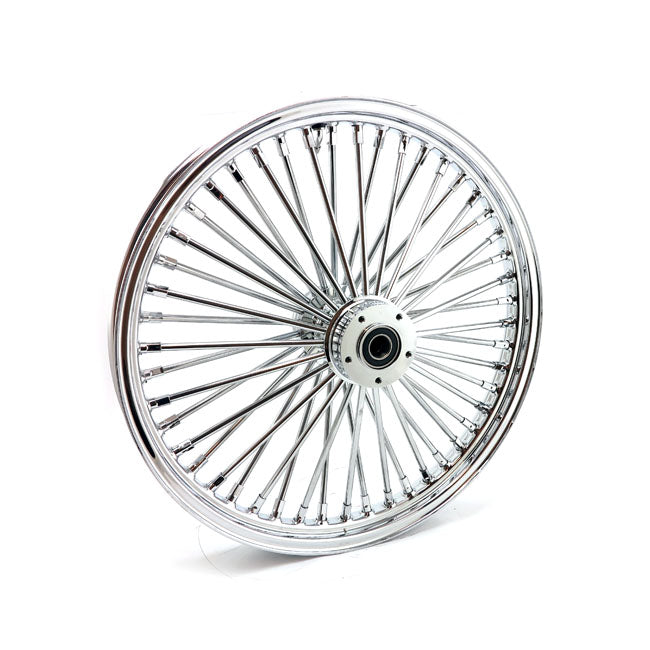 MCS Radial 48 Fat Spoke Front Wheel 2.15 X 21 DF Chrome – Custom Applications
