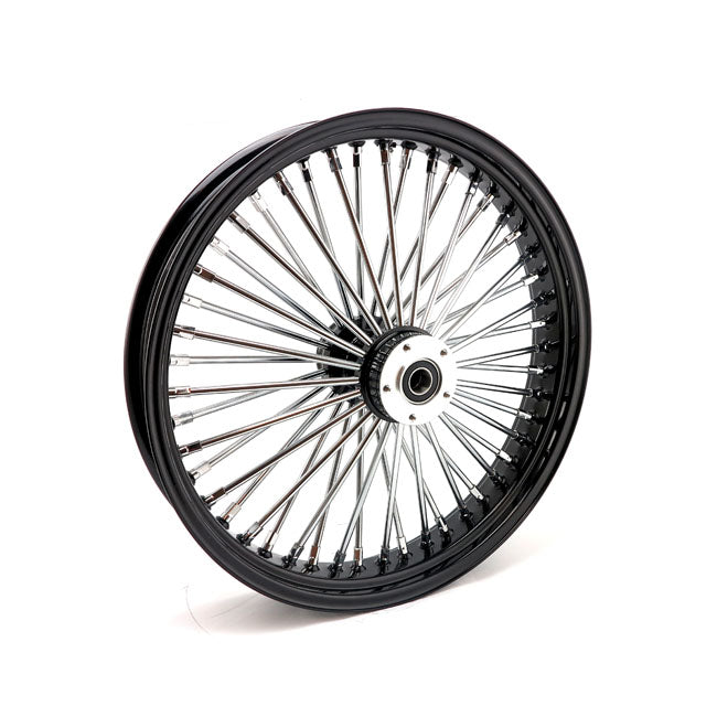 MCS Radial 48 Fat Spoke Front Wheel 3.50 X 21 DF Black – 2000–2007 FLT/Touring