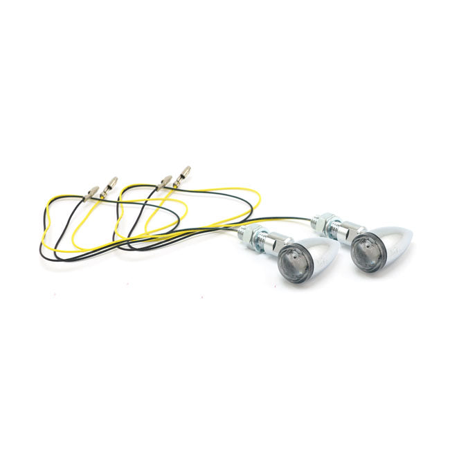 MCS PB2 LED Turn Signals Chrome, Smoke Lens