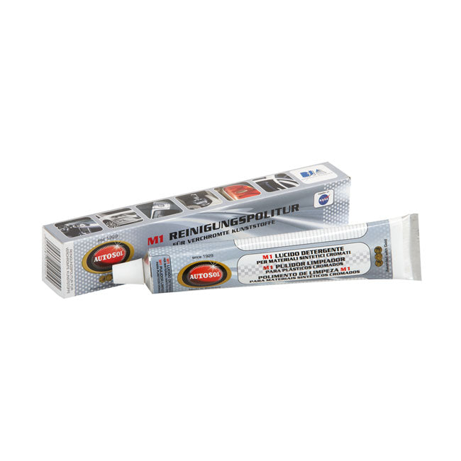 Autosol M1 Cleaning Polish for Plastic Chrome. Tube 75cc