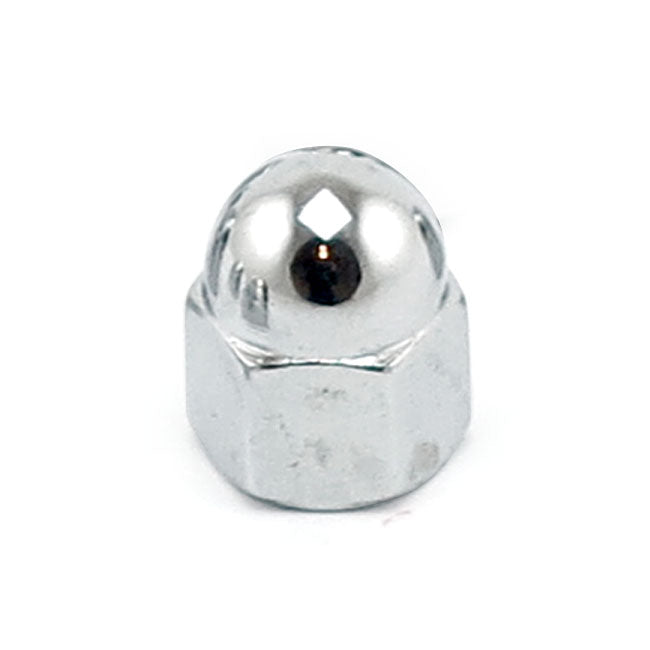 Colony 1/4-20 Acorn Nuts Chrome. Low Crown