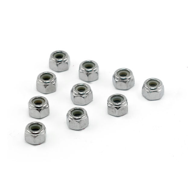 Colony 1/4-20 Nylon Insert Lock Nuts Chrome