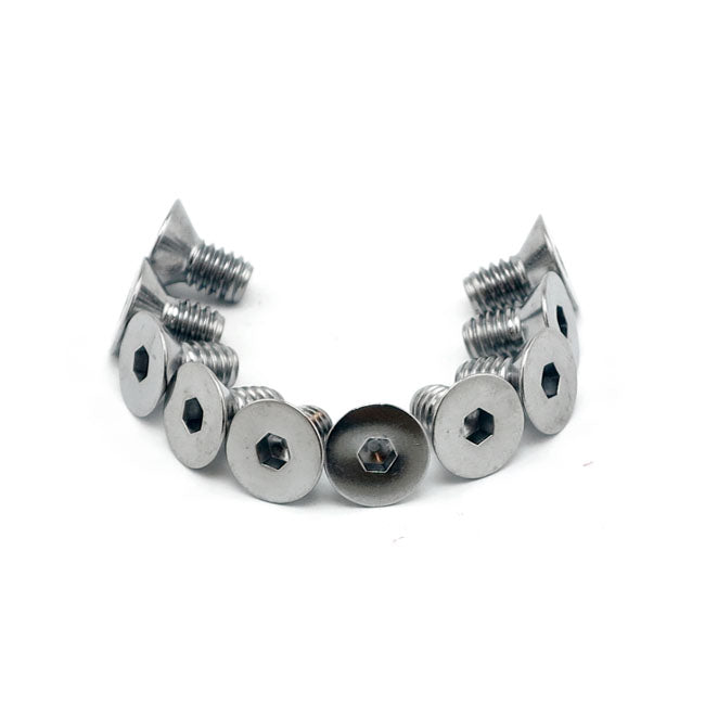 Colony 1/4-20 X 1/2 Flat Head Allen Bolts Chrome