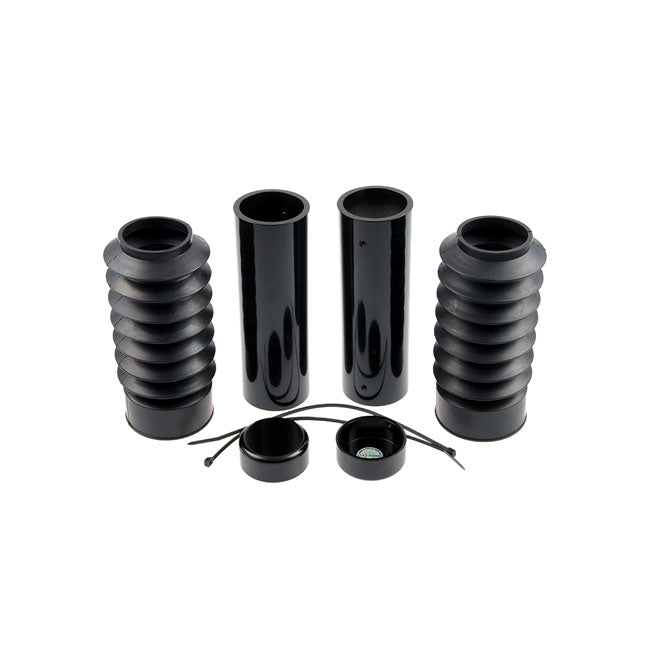 Cult-Werk 6-Piece Fork Tube Cover Kit. Gloss Black – 2006–2017 Dyna