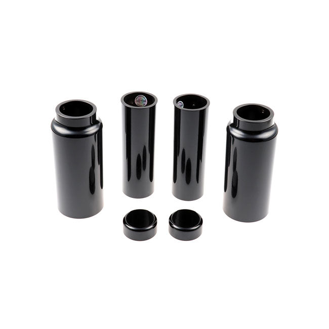 Cult-Werk 6-Piece Fork Tube Cover Kit. Gloss Black – 2006–2017 Dyna