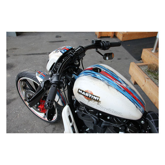 Cult-Werk 1" / 25.4mm Grooved Handlebar Grips. Black – 2008–2025 H-D with E-throttle