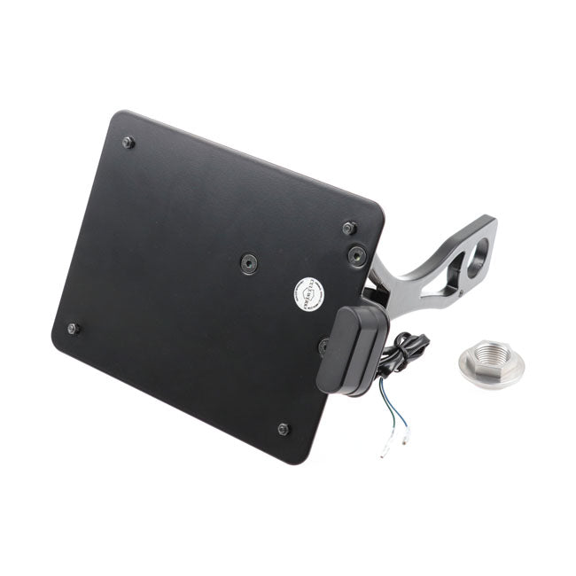 Cult-Werk Side Mount License Plate Bracket, Black. Austria – 2015–2017 Dyna