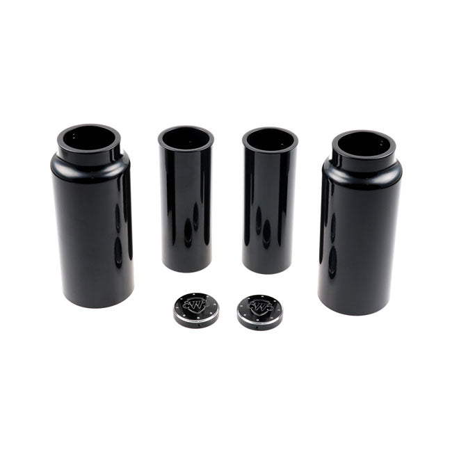 Cult-Werk 6-Piece Fork Tube Cover Kit. Gloss Black. Logo – Softail: 2018–2020FXBB Street Bob 107…