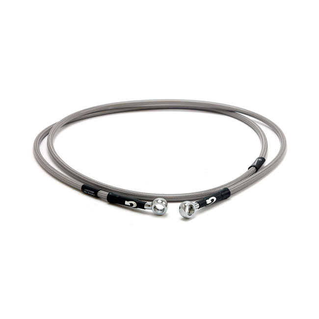 Goodridge Brake Line Upper Front, Stainless Clear Coated – 2008 FLHR/FLHRC Road King/Road King…