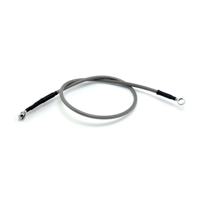 Goodridge Brake Line Upper Front, Stainless Clear Coated – 2011 FLSTFB Fat Boy Lo with ABS (Upper…