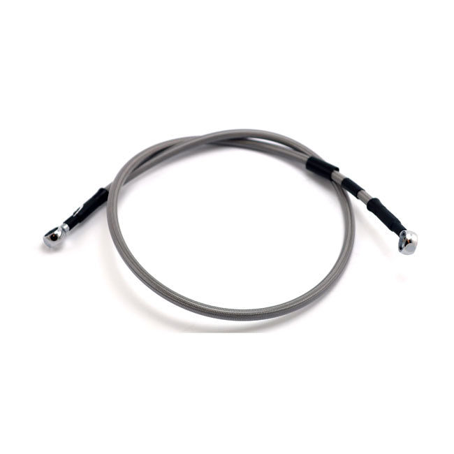 Goodridge Brake Line Upper Front, Stainless Clear Coated – 2011 FLSTF Fat Boy with ABS (Upper Front…