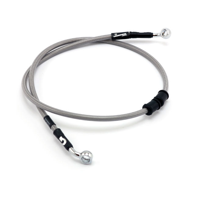 Goodridge Brake Line Upper Front, Stainless Clear Coated – 2017–2018 Softail FLS Slim
