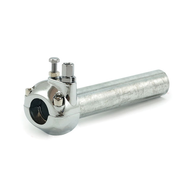 MCS Universal Metal Throttle Grip 7/8" Handlebars, Chrome – Universal for 7/8" / 22mm Handlebars