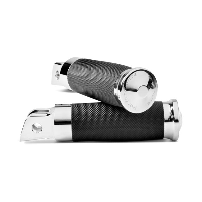 Performance Machine Contour Rider Footpegs. Chrome – Rider: 2018–2024 Softail with Foot Pegs