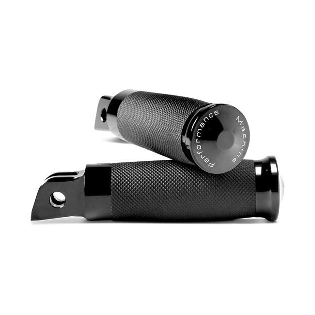 Performance Machine Contour Rider Footpegs. Black – Rider: 2018–2024 Softail with Foot Pegs