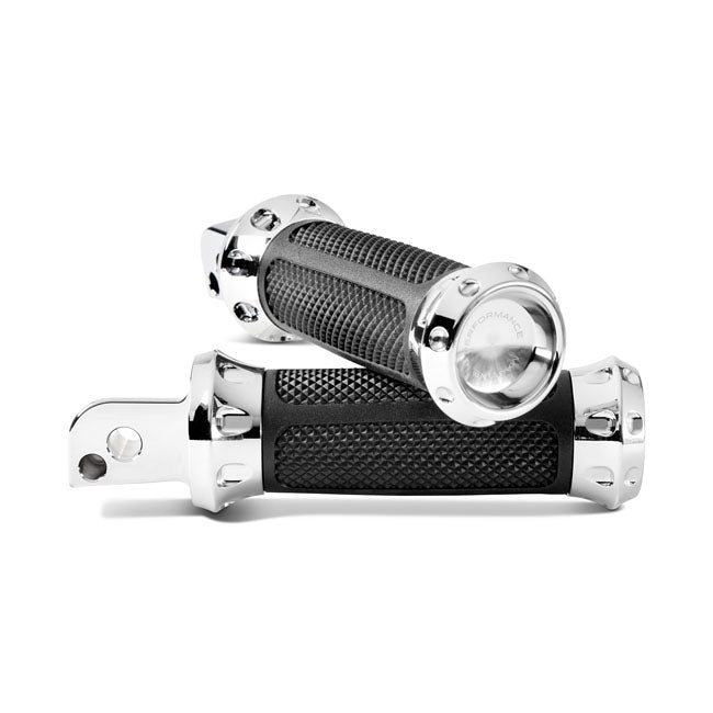Performance Machine Overdrive Passenger Foot Pegs. Chrome – Passenger: 2018–2026 Softail with Foot…