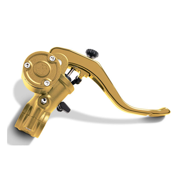 Performance Machine Radial 11/16" Hydraulic Brake Master Cylinder, Gold Ops – 1" Handlebars