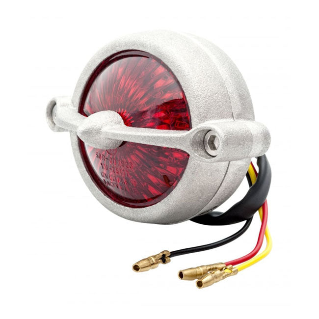 Motone Bel Air LED Taillight. Shot Blast, No Bracket. ECE