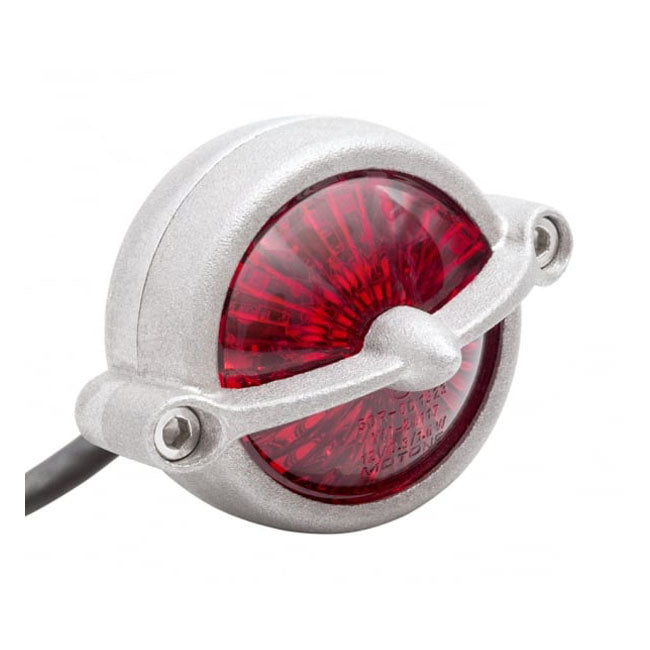 Motone Bel Air LED Taillight. Shot Blast, No Bracket. ECE