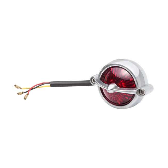Motone Bel Air LED Taillight. Polished, No Bracket. ECE