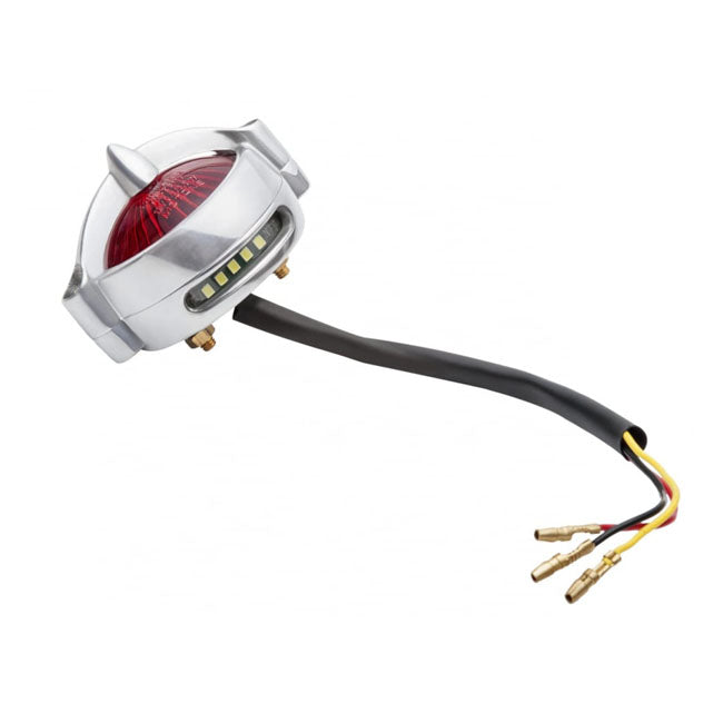 Motone Bel Air LED Taillight. Polished, No Bracket. ECE