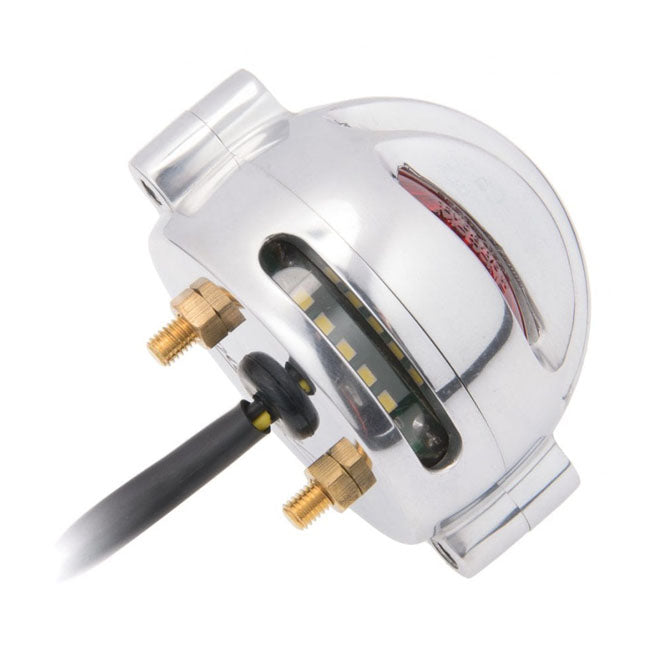 Motone Lecter LED Taillight. Polished, No Bracket. ECE