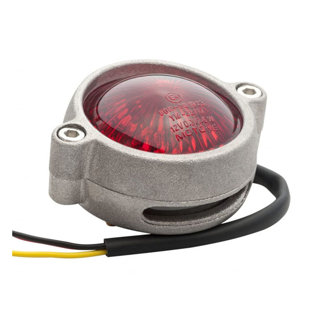 Motone Eldorado LED Taillight. Shot Blast, No Bracket. ECE