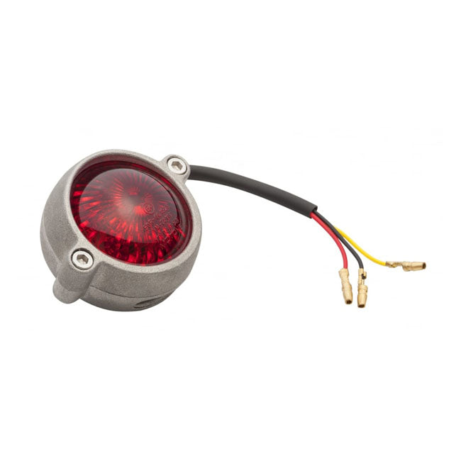 Motone Eldorado LED Taillight. Shot Blast, No Bracket. ECE